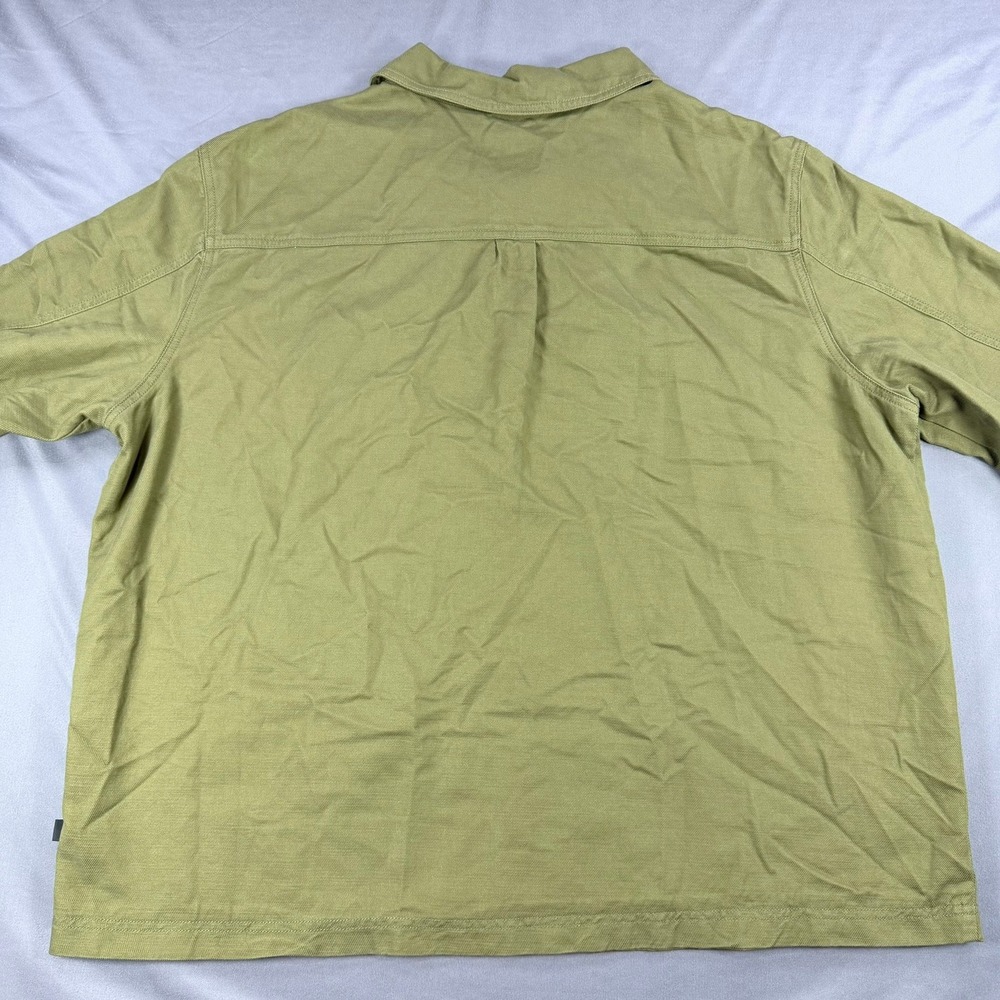 Houston White Mens XXL Olive Green Cotton  Chore Shacket Button Down Jacket - Picture 3 of 10